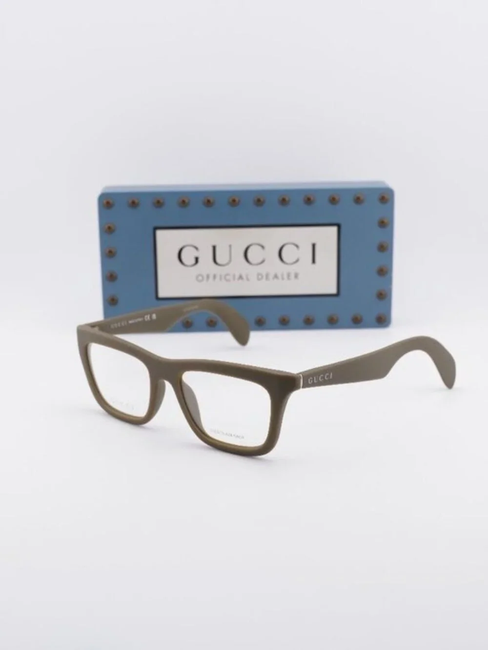 Gucci GG1933O 004 Square Eyeglasses 53mm - Military Green